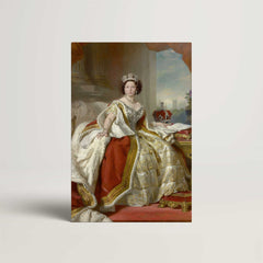 The Queen Oil Painting Style Custom Canvas Print from Your Photo