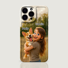 Pixar-Inspired TPU iPhone Case – Custom 3D Cartoon Portrait from Your Photo
