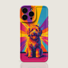 Neon Pop Style Pet Portrait TPU iPhone Case – Custom from Your Photo