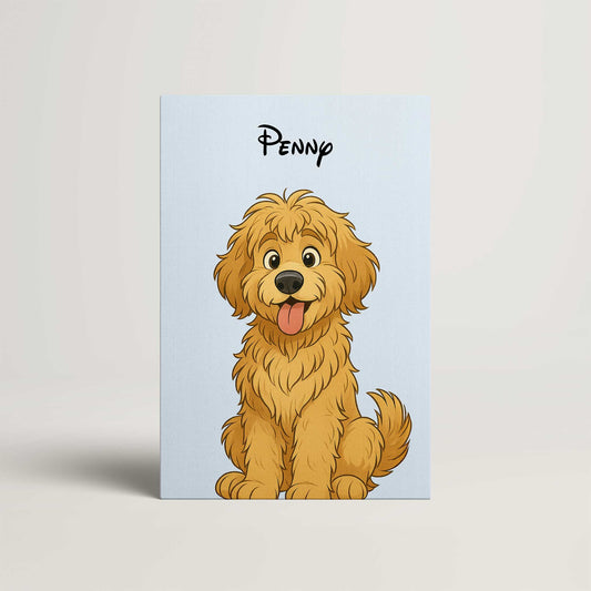 Fairy Tale Cartoon Style Custom Canvas Print from Your Photo