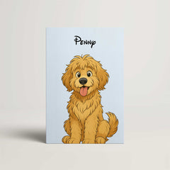 Fairy Tale Cartoon Style Custom Canvas Print from Your Photo