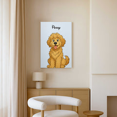 Fairy Tale Cartoon Style Custom Canvas Print from Your Photo