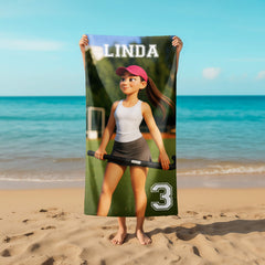 Personalizza il tuo telo mare con ritratto artistico personale!