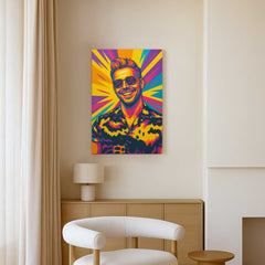 Neon Pop Style Custom Canvas Print from Your Photo