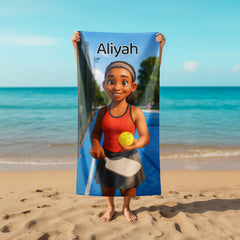 Personalizza il tuo telo mare con ritratto artistico personale!