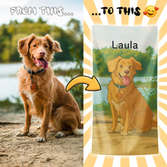 Personalizza il tuo telo mare con ritratto artistico personale!