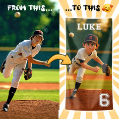 Personalizza il tuo telo mare con ritratto artistico personale!