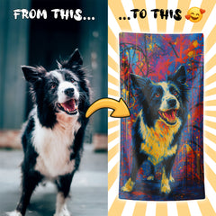 Personalizza il tuo telo mare con ritratto artistico personale!