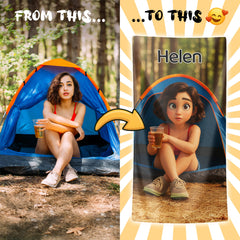 Personalizza il tuo telo mare con ritratto artistico personale!