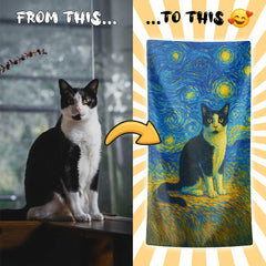 Personalizza il tuo telo mare con ritratto artistico personale!