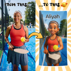 Personalizza il tuo telo mare con ritratto artistico personale!