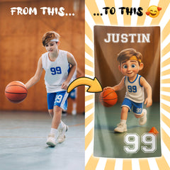 Personalizza il tuo telo mare con ritratto artistico personale!