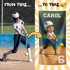 Personalizza il tuo telo mare con ritratto artistico personale!