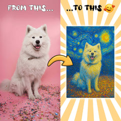 Van Goah Style Custom Canvas Print from Your Photo