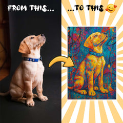 Pop Splash Expressionism Art Style Custom Canvas Print from Your Photo