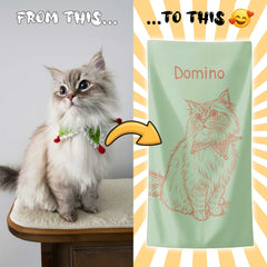 Personalizza il tuo telo mare con ritratto artistico personale!