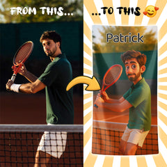 Personalizza il tuo telo mare con ritratto artistico personale!