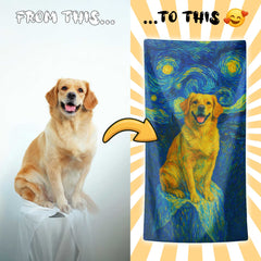 Personalizza il tuo telo mare con ritratto artistico personale!