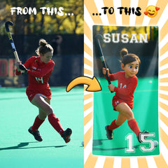 Personalizza il tuo telo mare con ritratto artistico personale!