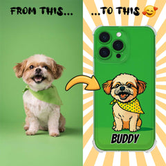 Pop Art Clear TPU iPhone Case – Lichtenstein Comic Style Portrait from Your Photo