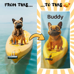 Personalizza il tuo telo mare con ritratto artistico personale!