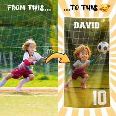 Personalizza il tuo telo mare con ritratto artistico personale!