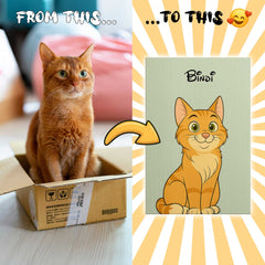 Fairy Tale Cartoon Style Custom Canvas Print from Your Photo