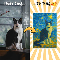 Van Goah Style Custom Canvas Print from Your Photo