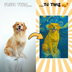 Van Goah Style Custom Canvas Print from Your Photo