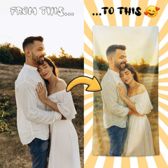 Personalizza il tuo telo mare con ritratto artistico personale!