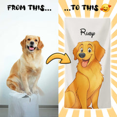 Personalizza il tuo telo mare con ritratto artistico personale!