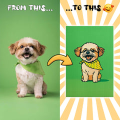 Pop Art Comic Style Custom Canvas Print from Your Photo