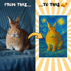 Van Goah Style Custom Canvas Print from Your Photo