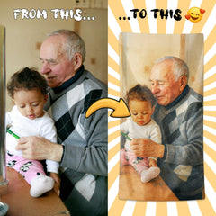 Personalizza il tuo telo mare con ritratto artistico personale!