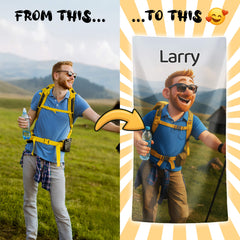 Personalizza il tuo telo mare con ritratto artistico personale!