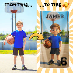 Personalizza il tuo telo mare con ritratto artistico personale!