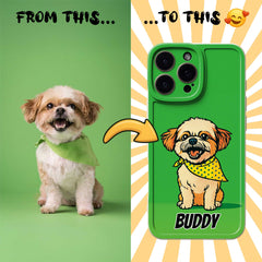 Pop Art TPU iPhone Case – Lichtenstein Comic Style Portrait from Your Photo