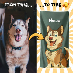 Personalizza il tuo telo mare con ritratto artistico personale!