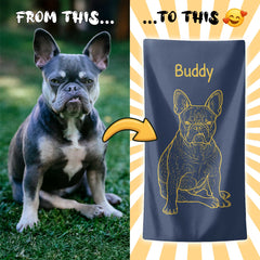 Personalizza il tuo telo mare con ritratto artistico personale!