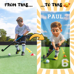 Personalizza il tuo telo mare con ritratto artistico personale!