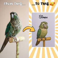 Fairy Tale Cartoon Style Custom Canvas Print from Your Photo