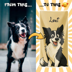 Personalizza il tuo telo mare con ritratto artistico personale!