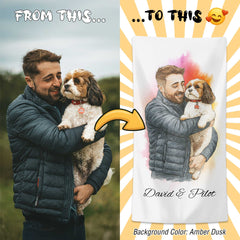 Personalizza il tuo telo mare con ritratto artistico personale!