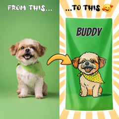 Personalizza il tuo telo mare con ritratto artistico personale!