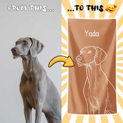 Personalizza il tuo telo mare con ritratto artistico personale!