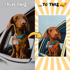 Pop Art Comic Style Custom Canvas Print from Your Photo