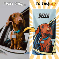 Personalizza il tuo telo mare con ritratto artistico personale!