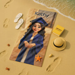 Personalizza il tuo telo mare con ritratto artistico personale!