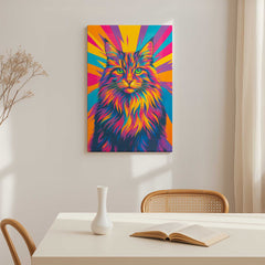 Neon Pop Style Custom Canvas Print from Your Photo