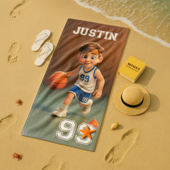 Personalizza il tuo telo mare con ritratto artistico personale!